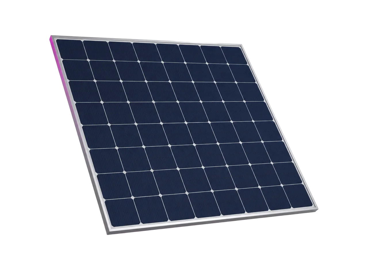 Illustration eines modernen Photovoltaikmoduls